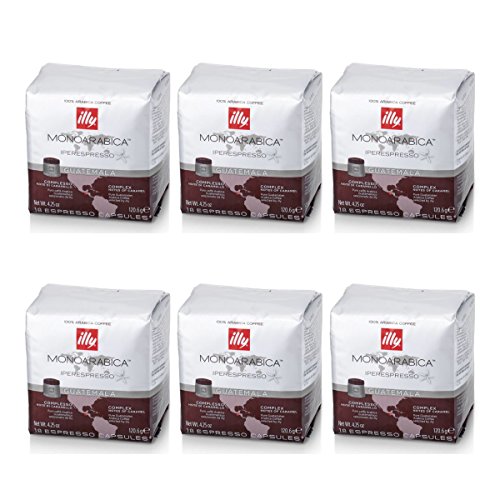 ILLY 6 Paquetes de 18 cápsulas de Monoarabic Guatemala