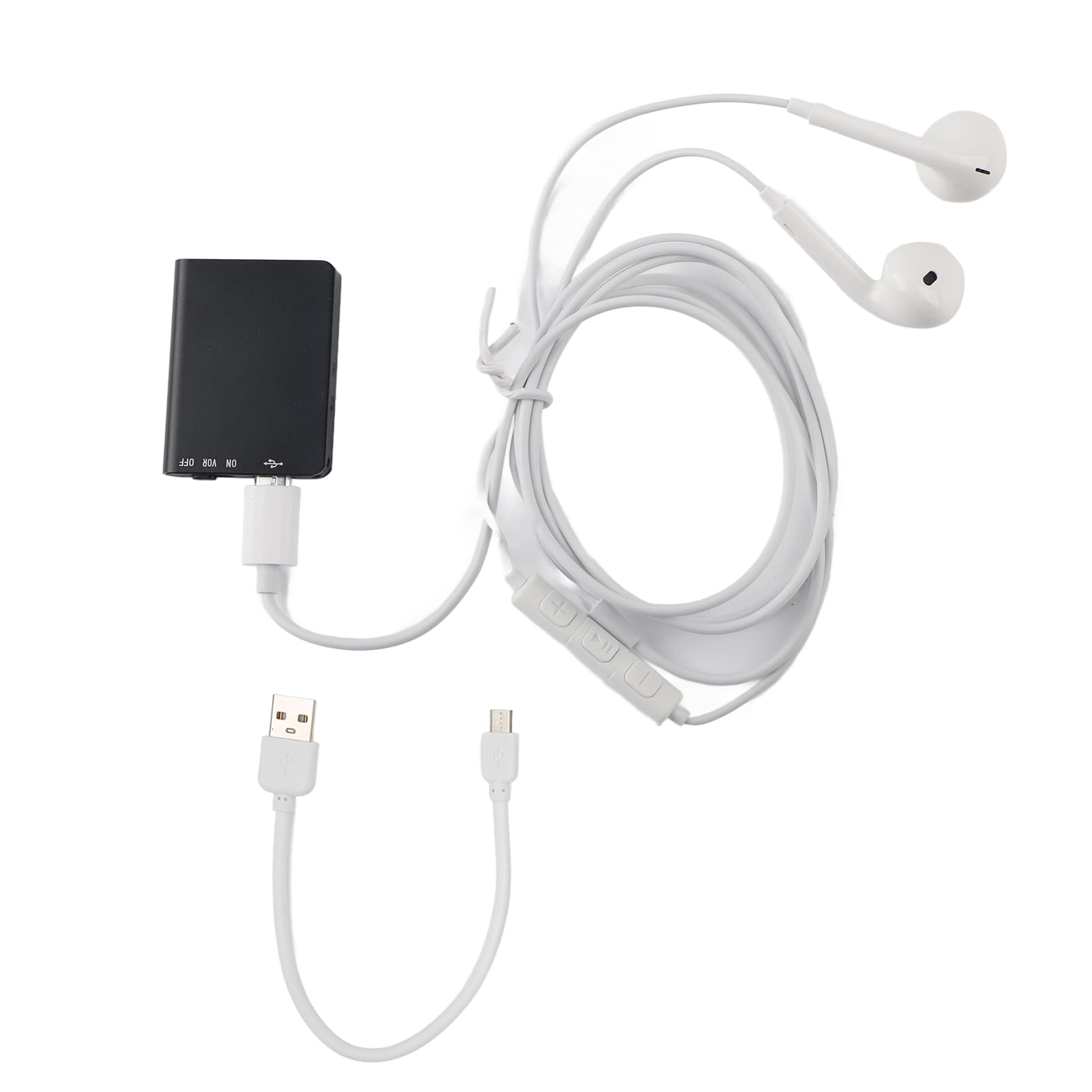 Registratore Ultra Sottile Q61 da 16 GB, Registratore Vocale Digitale Portatile con Controllo Vocale a un Tasto, Batteria Incorporata di Grande capacità, per Interviste, Riunioni,