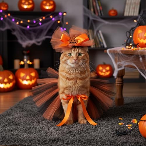 Disfraz Halloween para Perros con Falda y Sombrero miniatura 4