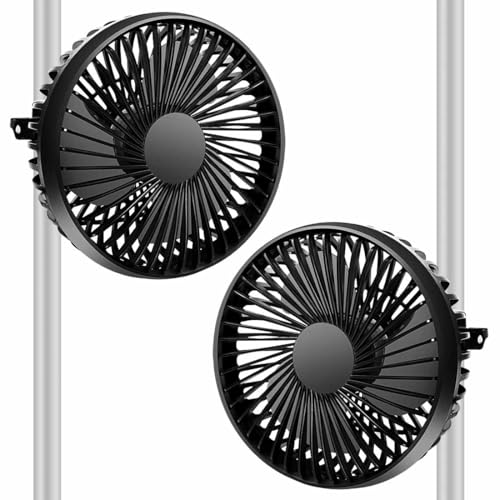 PGQUY 5” Grow Tent Clip Two Fans with Adjustable Clamp...