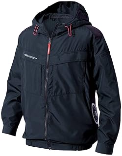 [HOOH] 快適ウェア サイドファン長袖フードジャケット (ファンなし) V8812 村上被服