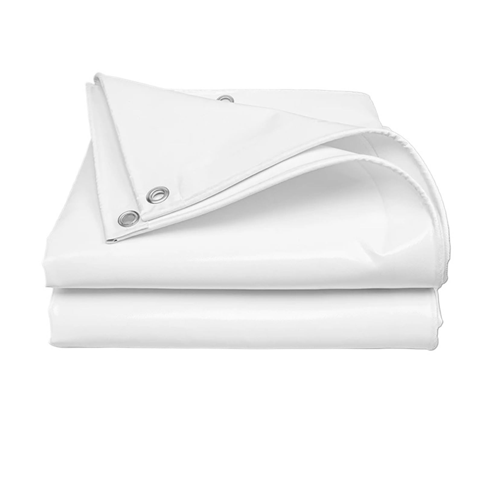 Chenghw Thick 0.38Mm Thicken White Heavy-Duty Coated Banner Waterproof Pvc Canvas Outdoor Camping Tent Canopy Pergola Sun Shelter Shed Awning(,3X5m)