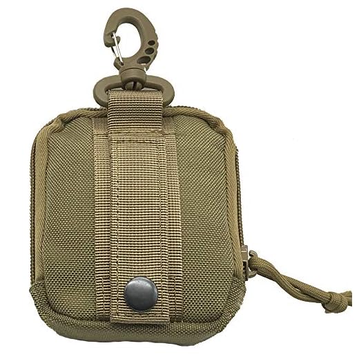 NewSilkRoad Tactical Molle First Aid Pouch, Compact EDC Utility Tool Gadget Gear Pouch Military Carry Accessory Belt Hanging Waist Bag(Brown)