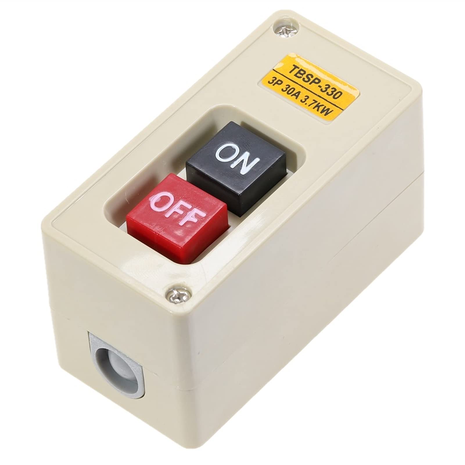 Botón, Interruptor magnético. Interruptor de Encendido y Apagado monofásico TBSP-330 Panel de Interruptor de Encendido y Apagado trifásico 3,7 kW 30A
