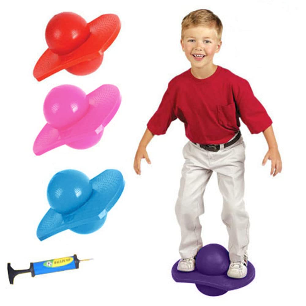 DZOZO Pogo Ball Hopper Jumping Ball Bouncing Balance Board Ball for Adult Kids Fitness Ball Exercise Bounce Space Ball for Losing Weight