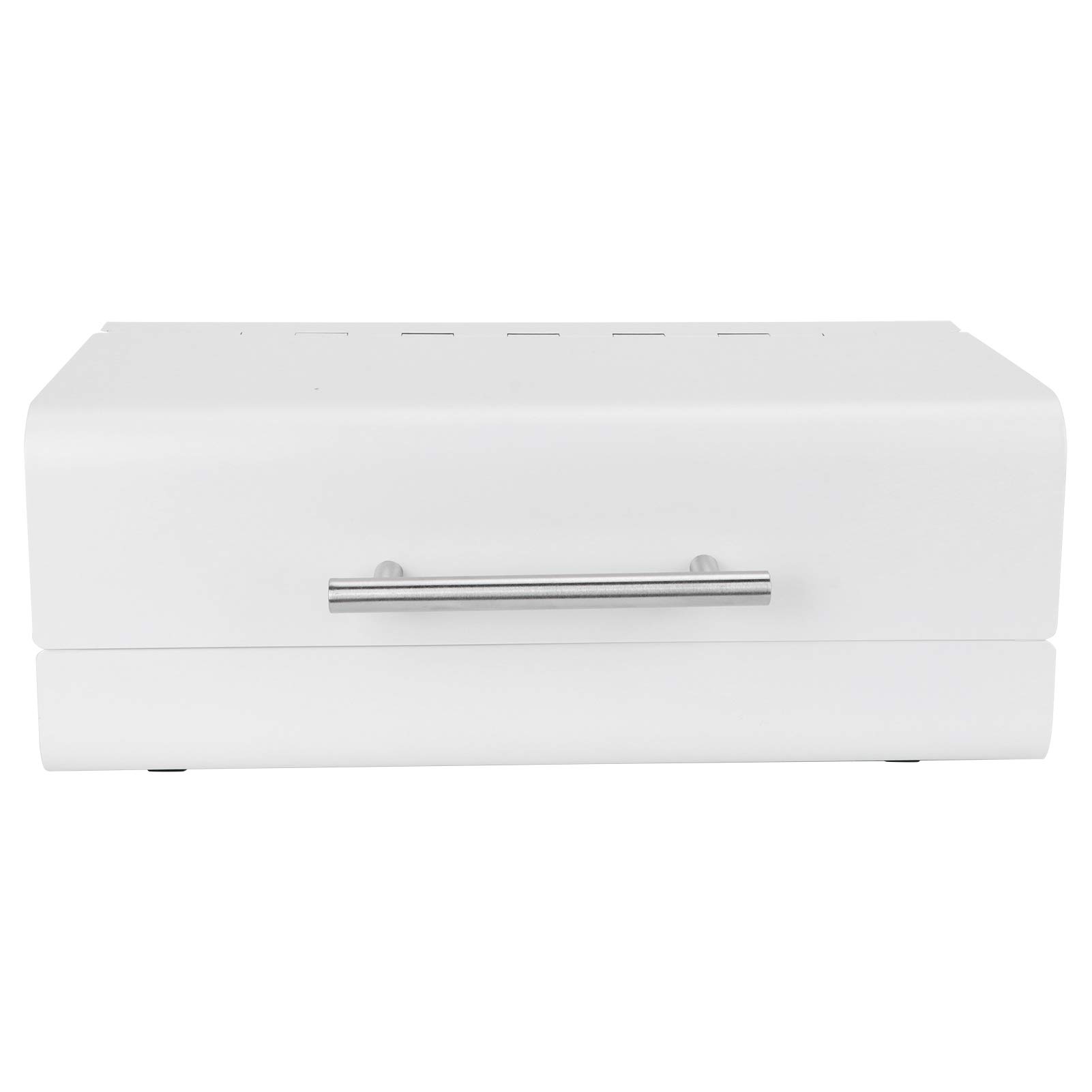Alomejor Contenitore per il Pane di Grande capacità per Bancone della, Contenitore per Alimenti Bianco Latte Perfetto per Organizzare Prodotti da Forno, 36,2 X 14,5 X 23 Cm