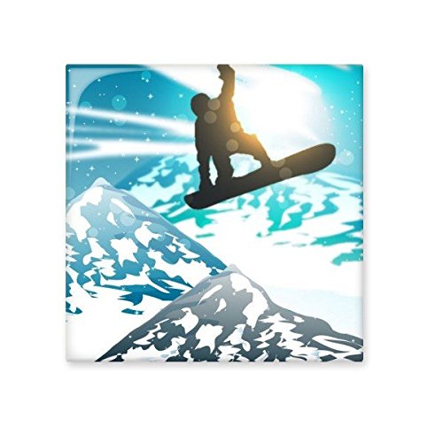 Carreaux de céramique de cuisine avec motif ski et montagne