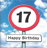 - Twizler Geburtstagskarte zum 17. Geburtstag, für Teenager – Motiv: Straßenschild – 17 Jahre alt – Alter: 17