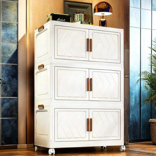 Image of HIWARE Premium Modular Wardrobe for Bedroom, Kids Room and Home | Spacious Clothes Storage Cabinet with Drawers and Shelves | Modern Stylish Design, Heavy Duty, Multiuse Organizer - 4003-IVORY