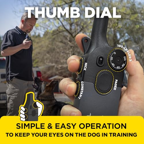 Image of Dogtra 200iQ Professional Remote Training E Collar - 1 /2 Mile, 100 Precision Levels, IPX9K Waterproof, Tone & Vibration - Seamless No-Look Control Off-Leash Confidence for Dogs 10lb+