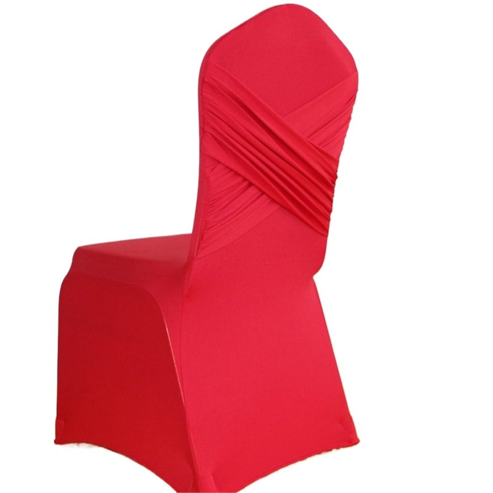 RRYPBOVG Wedding Chair Cover Universal Spandex Wedding Chair Covers, Two Cross Swag Back, Birthday Party Decoration