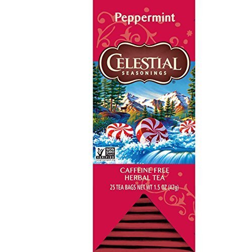 Celestial Seasonings, Peppermint, Herbal Tea 25ct 1.5oz