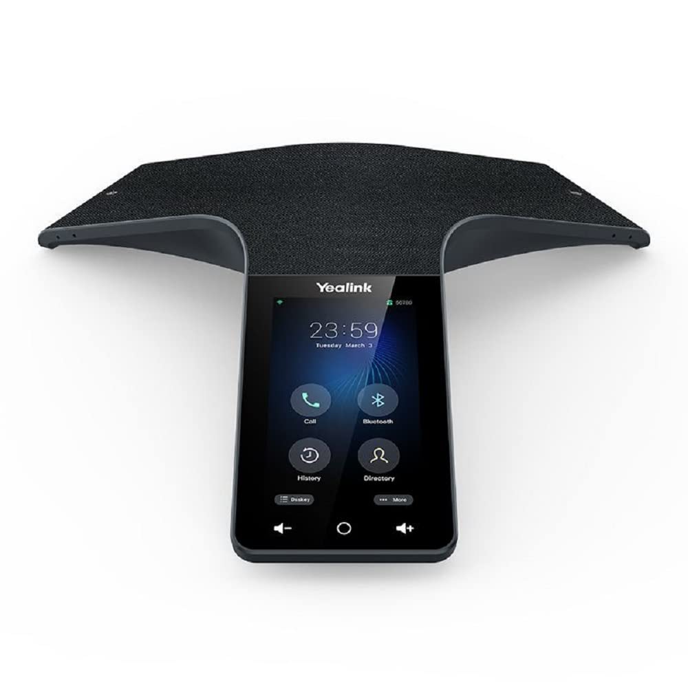 CP965 IP Power Over Ethernet, Touch Sensitive HD Corded Conference Phone with 5 inch (720x1280) Multi-Touch Screen, Android 9.0, Optimal HD Audio & Full Duplex Technology - Black