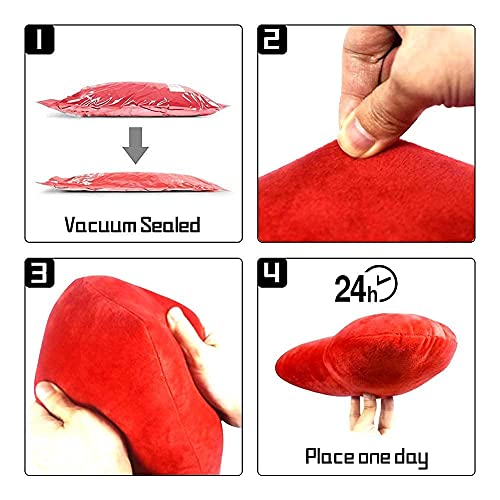 Sunyou Cute Plush Red Heart Pillow Cushion Throw Pillows Gift For Friends/Children/Girl/Valentine's Day Fit For Living Room/Bed Room/Dining Room/Office And Sofa/Cars/Chairs (Heart) #TOP7