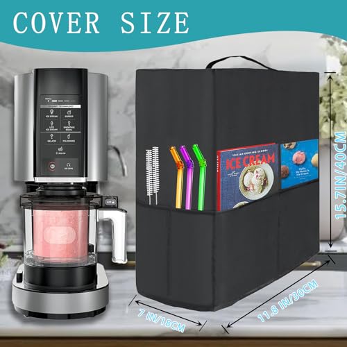 Image of creami cover for NC301,Heat-Resistant 600D Nylon Cover Compatible with NC299 NC300 NC301 Series Creami Maker Machine Accessories