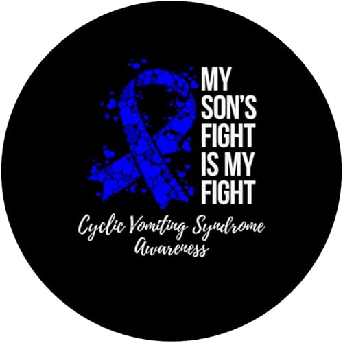 Miniatura 3 de El síndrome de vómito cíclico de la lucha de mi hijo PopSockets PopGrip intercambiable