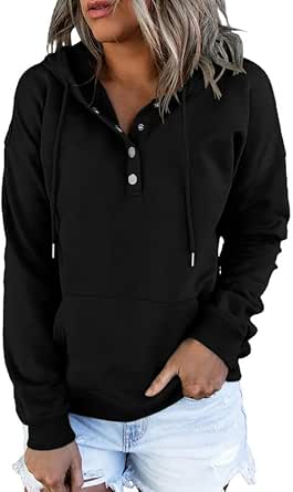 Sudadera De Manga Larga Con Capucha Y Cordón Para