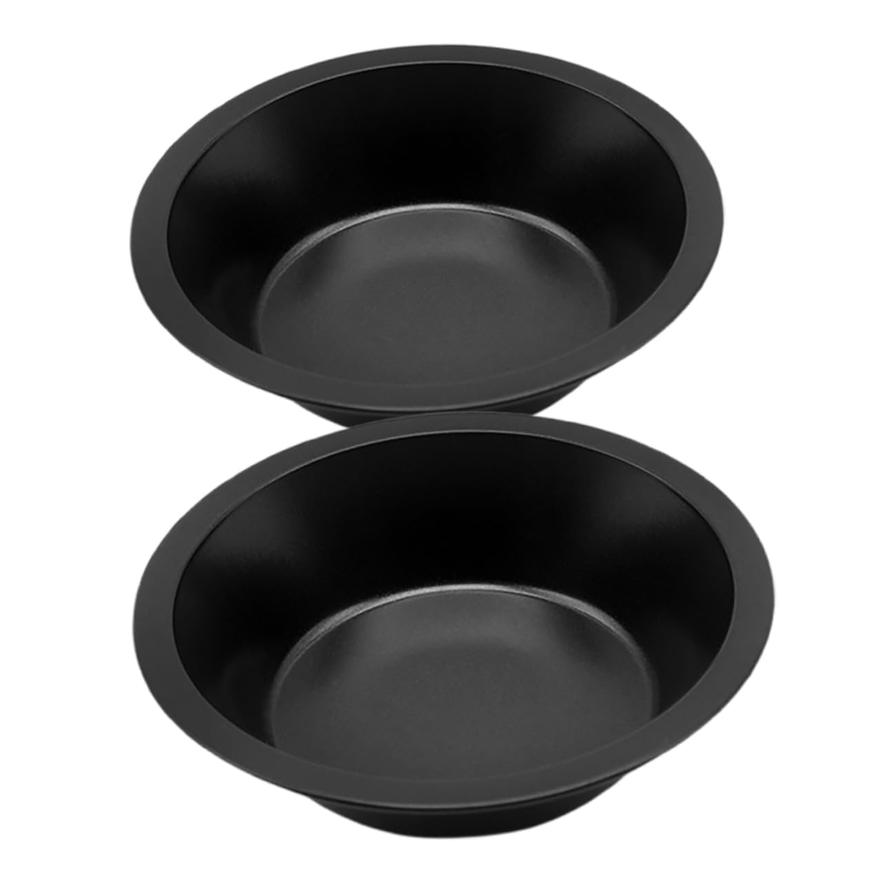 KOMBIUDA 2PCS Mini Round Baking Pans Nonstick Carbon Steel Small Tart and Cake Tins for Homemade Buns Desserts and Pizza for Oven Use and Even Heat Distribution