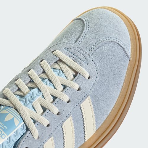 Image of adidas Gazelle Bold Womens Sneaker (Clear Sky Blue Cream, 8)