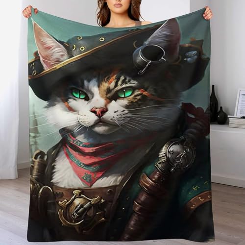 Chat impression 3D couverture pour canapé et linge de lit - 2
