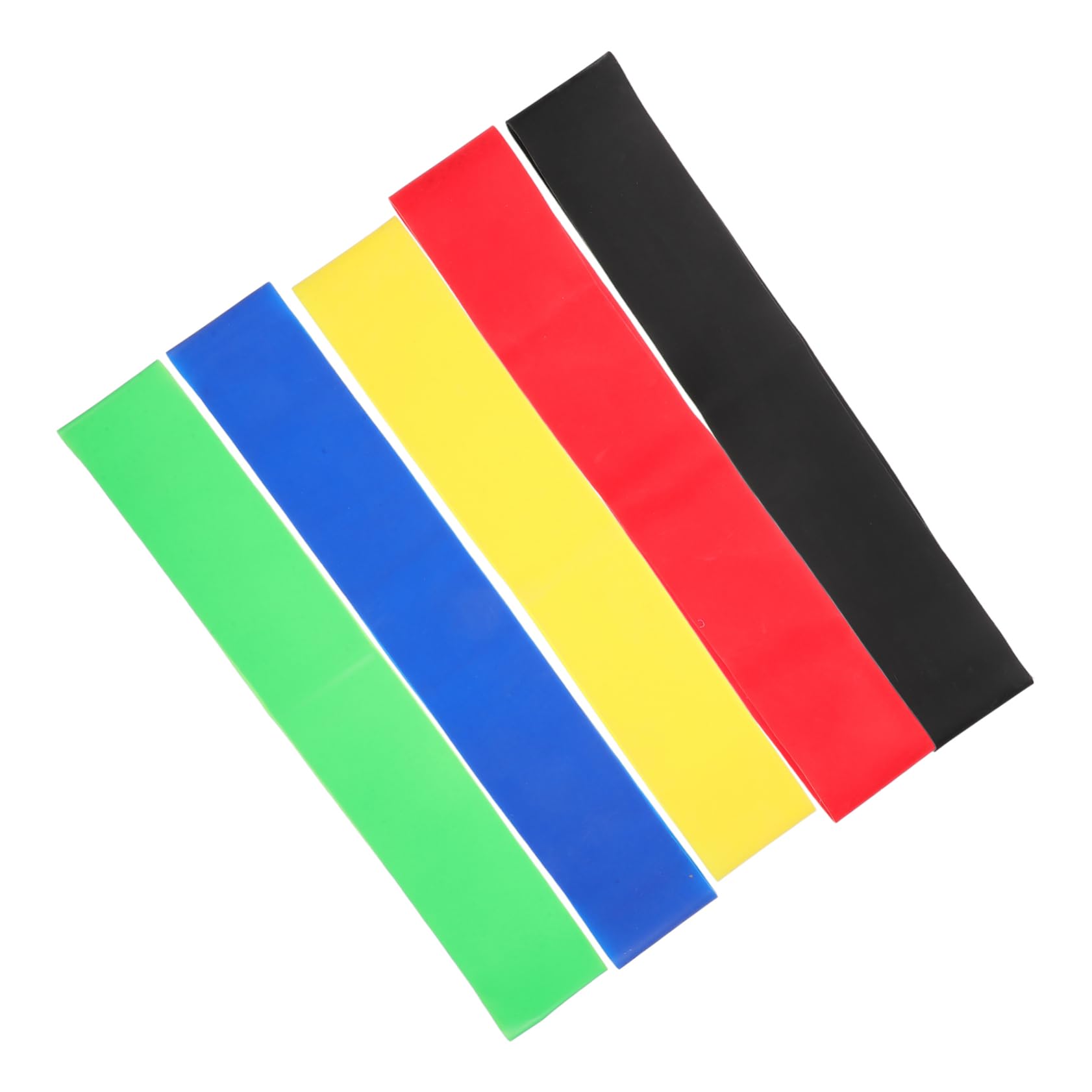 Mipcase 5pcs Yoga Resistance Bands Elastic Stretch Bands for Home Fitness Pilates Muscle Toning and Squats Lightweight Portable Exercise Equipment