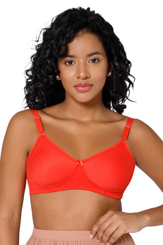 INTIMACY LINGERIEWomen's Cotton Brassiere | Non-Padded | Non-Wired | Full Coverage | Shaper Panel with Side Support Regular Bra | 1 Piece | (Def C_P)