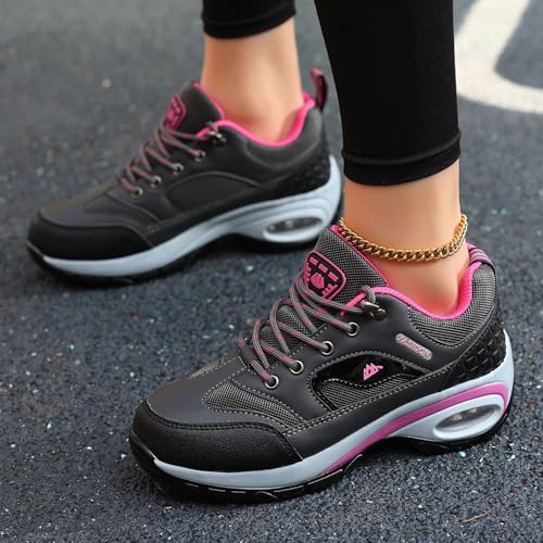 Sneakers for Women Casual Fashion Air Cushion Walking Shoes Lace Up Women's Athletic Tennis Running Footwear Comfortable Orthopedic Wedge Sneakers Breathable Lightweight Sports Shoes3
