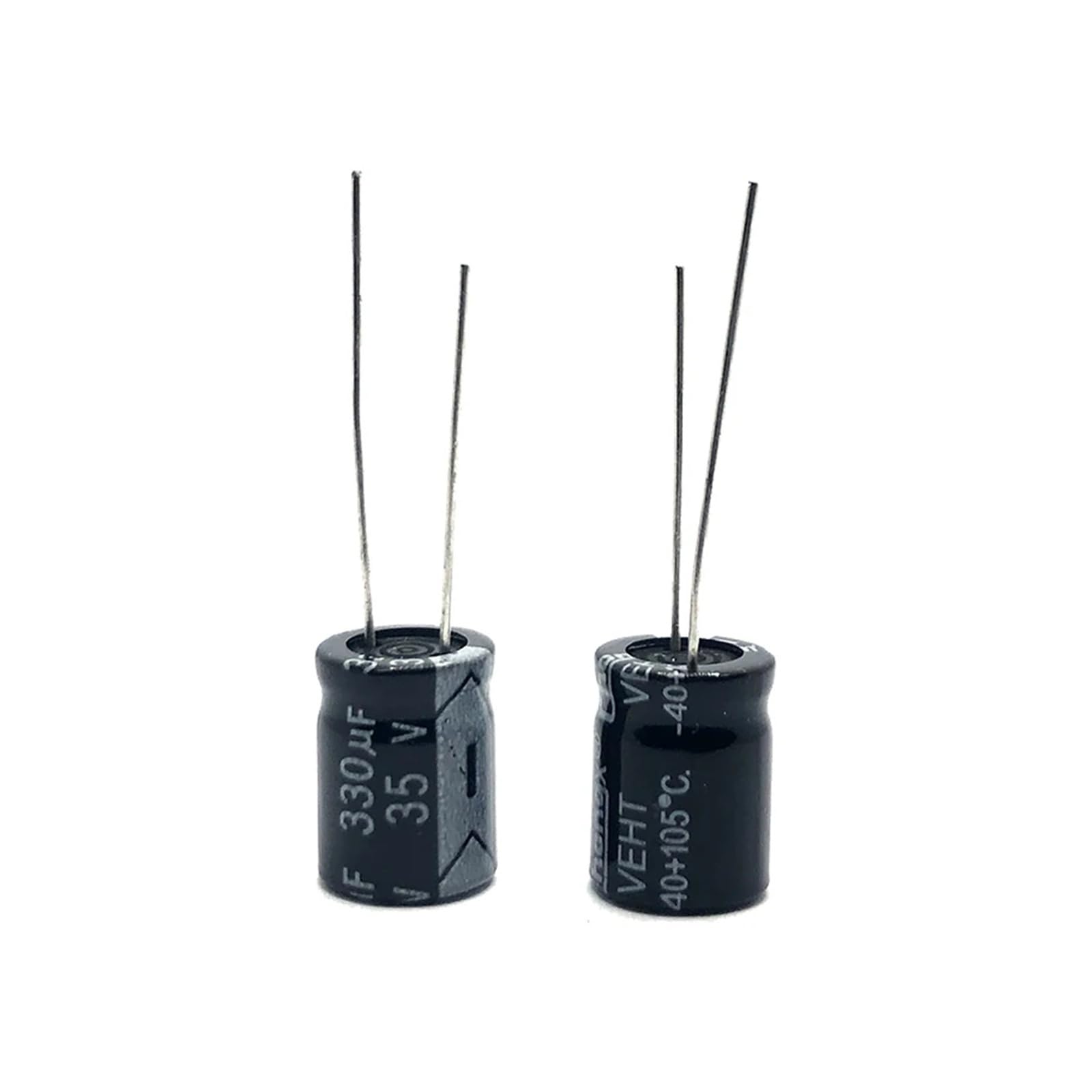 Condensateurs 35V 330uF 10x13mm électrolytiques radiaux pour filtrage de tension stable - 10pcs
