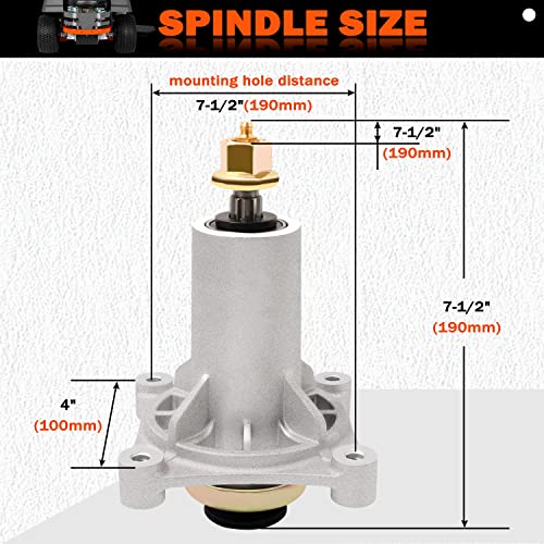 KOOTANS 2 Pack 187292 192870 Mower Spindle Assembly for Husqvarna YTH22V46 YTH24V48 587820301 532187281 539112057 587125401 AYP Dixon, Ariens 21546238 21549012, Fit for 42" 46" 48" 54" Mower Deck