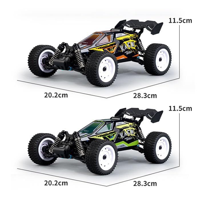 Image of High-Speed 2.4G 1 /16 Electric 4WD RC Racing Buggy Metal Rock Crawler Car for Adults 35KM /H Off-Road Vehicle Charger Included