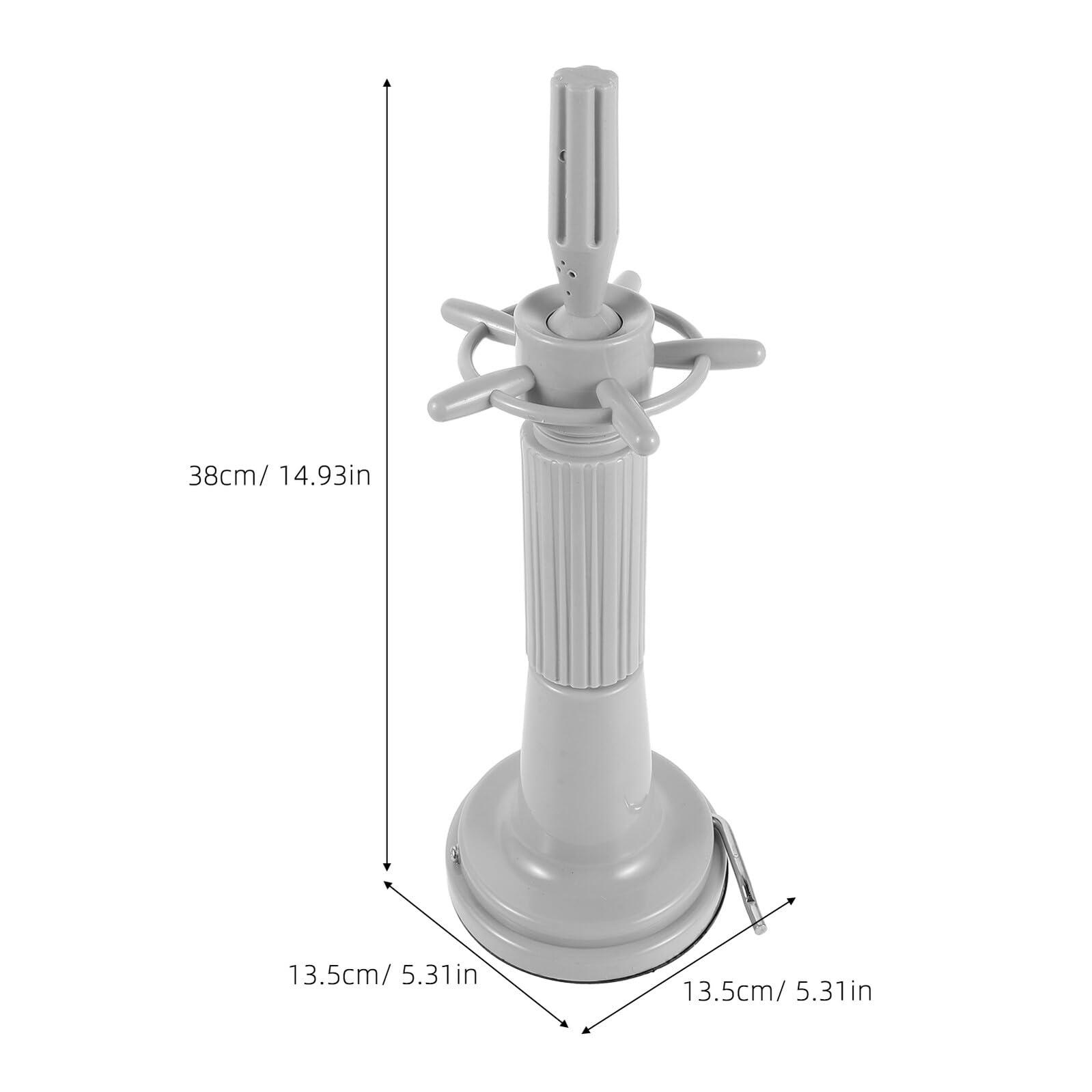 Gatuida Soporte para Pelucas con Ventosa de Plástico Resistente, Base de Sobremesa para Peinar y Limpiar en Casa