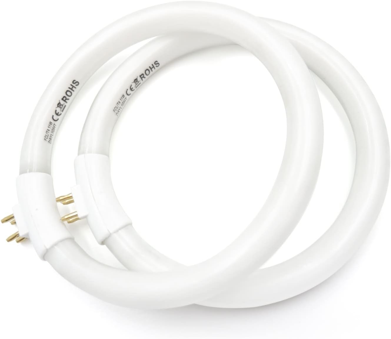 4.75 Inches T4 Circular Bulb 12 Watt, Fluorescent Circline 12W Fluorescent Lamp 6500K for Magnifying lamp, Mikeup Mirror 2 Pack