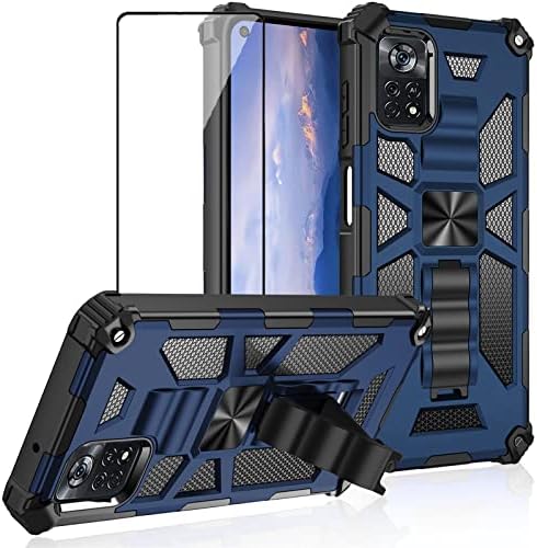 Asuwish Custodia per Xiaomi Poco X4 Pro 5G, con pellicola