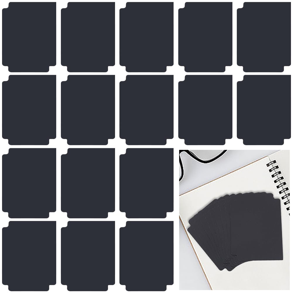 CRASPIRE 20Pcs Trading Card Divider Black Card Dividers 3.7" x 2.8" Frosted Plastic Sorting Paper Storage Boxes Standard Organizer Deck Tray Separator with Tab for Sports Baseball Playing
