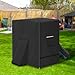 Exokugo Outdoor Playground Cover,Heavy Duty 600D Waterproof Toddler Playground Cover for Step 2 Playhouse with Slide & Toddler Climbing Wall Toys & Backyard Kids Playground,Black