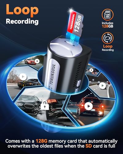 Image of 4K Dash Cam Front and Rear, Full HD 3 Channel Dashcam, Free 128GB Memory Card, Built-in 5.8GHz WiFi Built-in GPS, Collision Sensor, Night Vision, 3.16 inch IPS, 24H Parking Mode(Black)