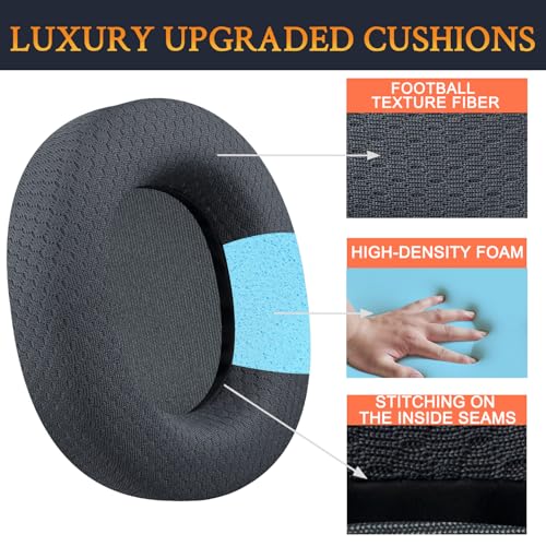 Image of SOULWIT Replacement Earpads for SteelSeries Arctis 1 /3 /5 /Arctis 7 /7+ /7P /7P+ /7X /7X+ /9 /9X /Pro /Prime(Do Not Fit Any Arctis Nova) Headset, Ear Pads Cushions with High-Density Foam - Titanium