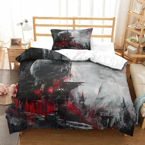 Housse de couette 3D impression pour lit enfant single 135x200cm idéal junior