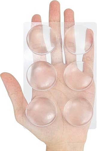 6 tapones de puerta pequeños protectores de pared de 157 pulgadas protectores de puerta de gabinete protector de pared de perilla de puerta redonda