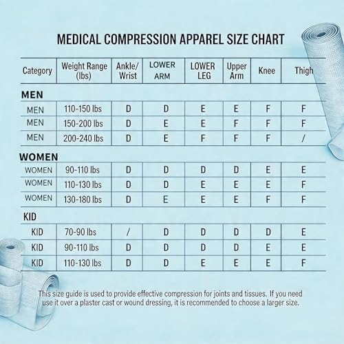 Image of Latex-Free Elasticated Tubular Support Bandage with Stockinette Fabric, Breathable Tubular Compression Sleeve for Joint & Tissue Support on Arms, Knees, Legs (3 inch x 5.5 Yards) Size D