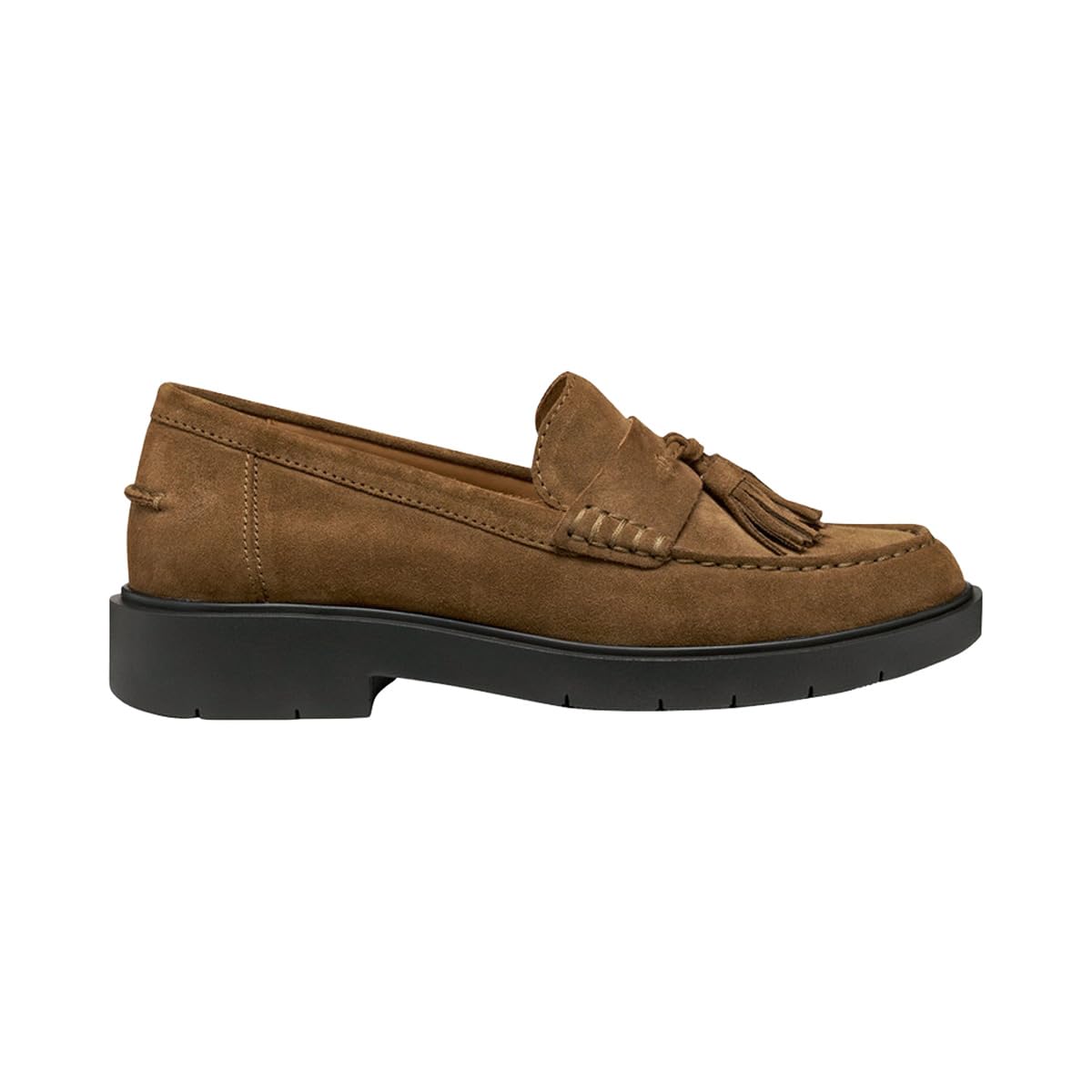 Geox Women's D SPHERICA EC1 Loafer, Brown, 38 EU, Brown, 5 UK