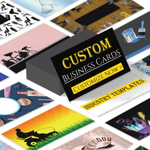 Custom Business Cards Personalized Business Cards for Small Business 300gsm Matte Paper Front & Back Sides Printed 3.5' x 2' - Custom Business Cards1