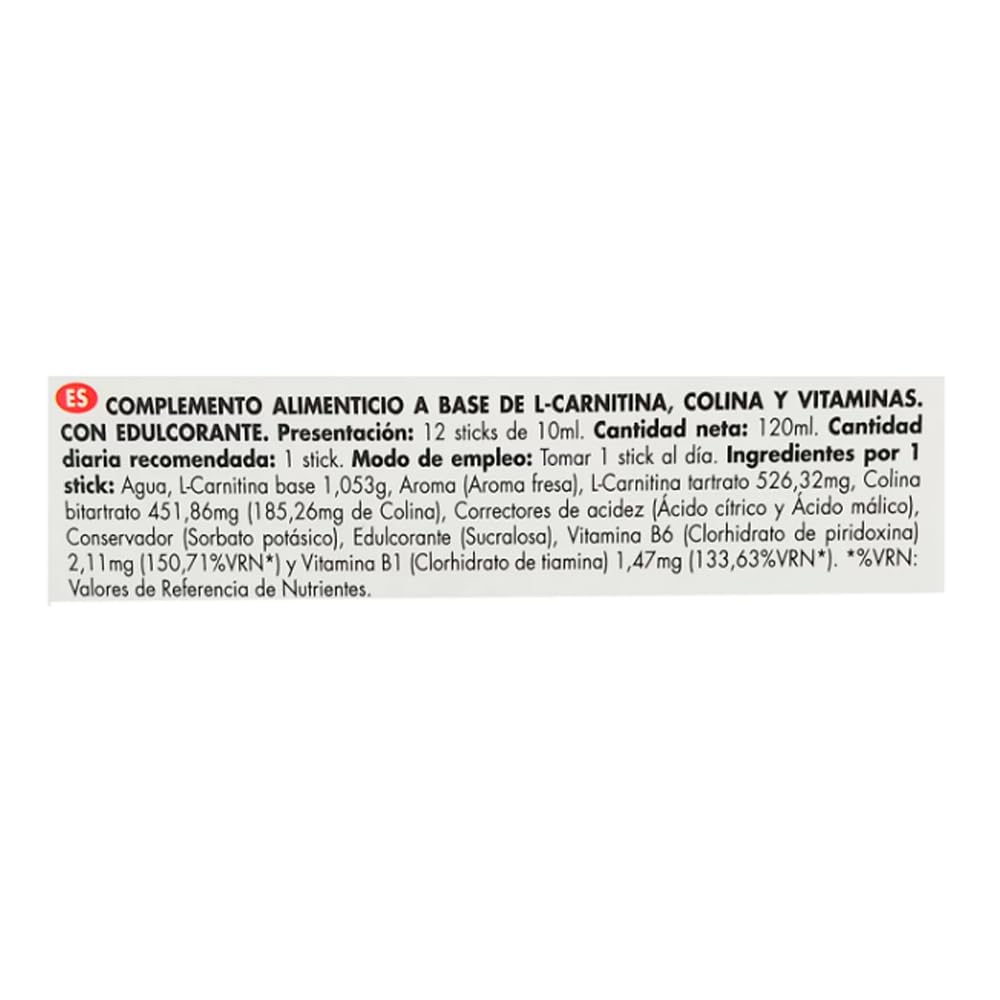 L-Carnitin maxi 12 Sticks 120 ml. 6er-Pack.