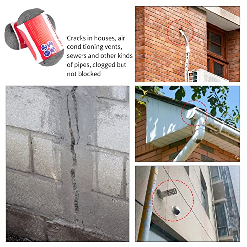 4 Rollen Stahlwolle Professionell Gegen Mäuse & Polieren | Edelstahl Güteklasse 0000 Fein, Wiederverwendbar | Für Löcher, Wand Risse in Haus, Garten, Reinigen und Polieren