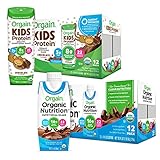 Orgain Organic Kids and Vegan Protein Shakes Bundle (12 Pack)