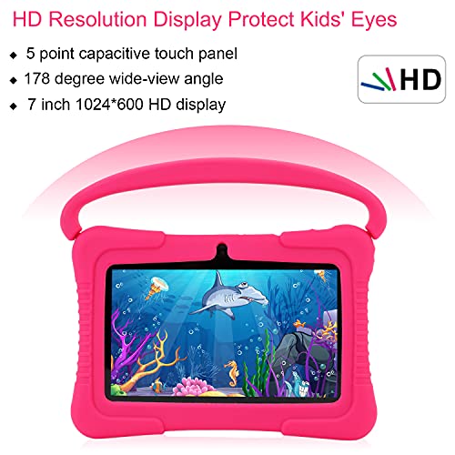 Veidoo Kids Tablet, 7 inch Android Tablet PC, 1GB RAM 16GB ROM, Safety Eye Protection Screen, WiFi, Bluetooth, Dual… - Image 5