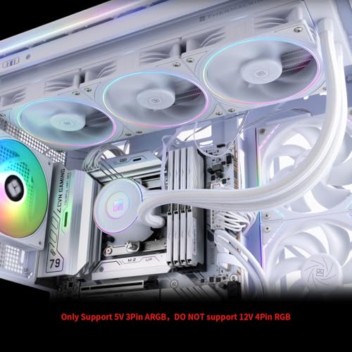 Image of Thermalright Aqua Elite 360 V5 ARGB White CPU Liquid Cooler, 360 Cooling Row Size,3xTL-S12-W PWM Fans,for AM4 /AM5,Intel LGA115X /1200 /1700 /1851, AIO CPU Cooler