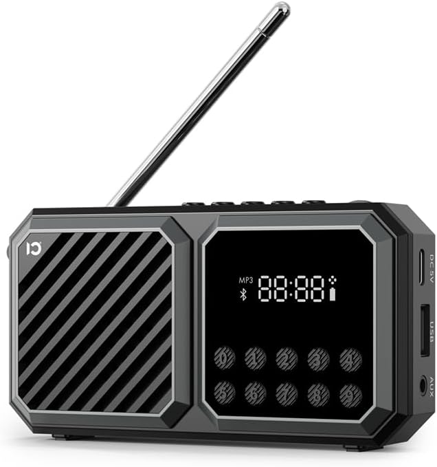 Amazon.com: Digital AM FM Radio with Bluetooth 5.3,Small Transistor ...