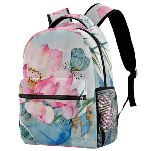 Sac de voyage décontracté libellule et lotus pour les sorties des ados et des femmes