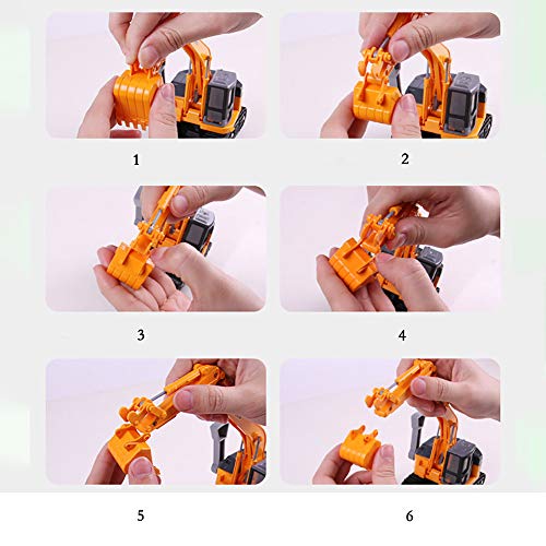 Escavadeira pequena para crianças com inércia em miniatura de caminhão, brinquedo, caminhão, escavad